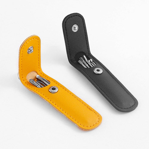 Wholesale stainless steel double-headed spiral ear scoop ear cleaner ear picking tool set of 6