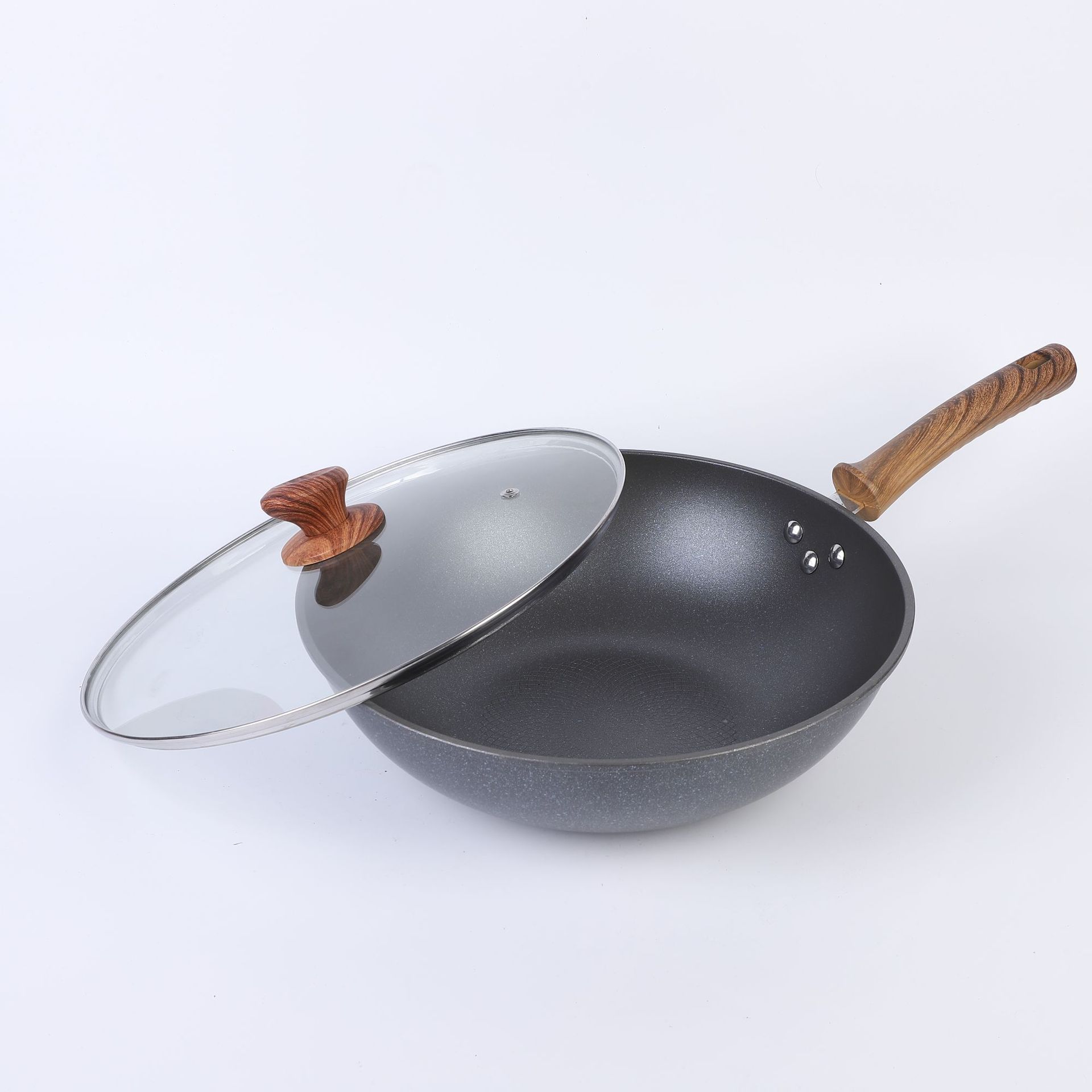 Tres piezas de set de paneles caseros guisado antiadherente regalo de reunión anual al por mayor multifuncional caja de regalo de cocina de cocina