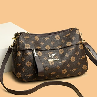 玫瑰袋鼠斜挎包2026冬季新款女士小包包百搭送妈妈中年单肩包