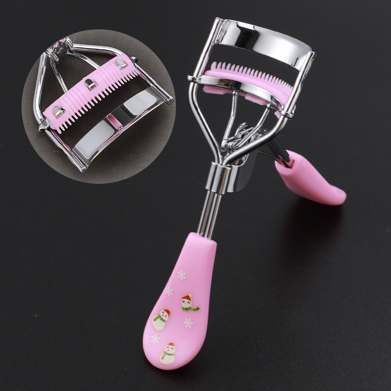 Rizador de Pestañas Profesional de Gran Ángulo Metal cromado para maquillaje de ojos