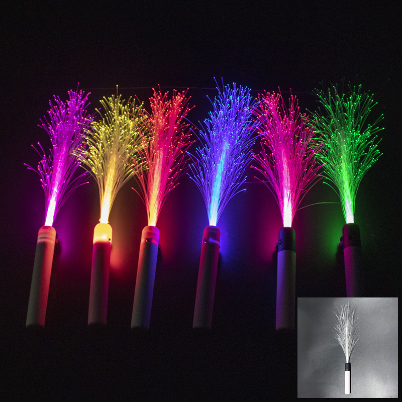 LED Fiber optic rod7�ʱ�ɫӫ����ư�ҹ���ɶ������ݳ��ᷢ���