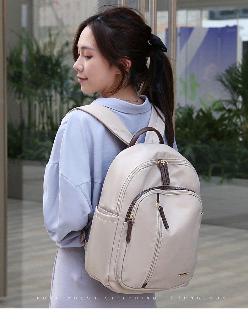 Solid Color Daily Women's Backpack display picture 1