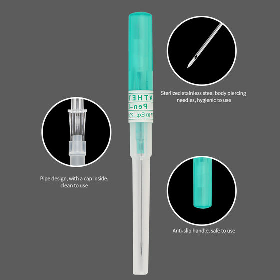 Tattoo Catheter Needle Puncture Needle 16G18G Puncture Needle Tube Stainless Steel Hollow Round Tube Air Abdominal Needle SamplinG Needle 1 Piece