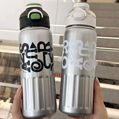 ファッションスポーツステンレス保温カップ大容量真空保冷カップカップルカップ携帯弾蓋ストローカップ