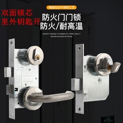 両面に防火ロックパイプの井戸を開けて通路のドアをロックします。