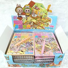 拉布布微缩场景合集本造景贴纸立体小屋女孩儿童玩具diy手帐贴画