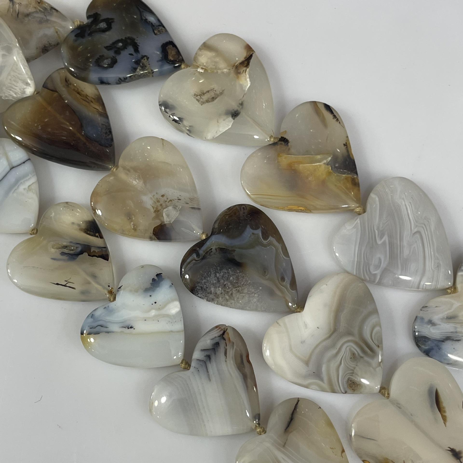 agate accessory heart shaped
