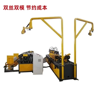 顺威双丝双模菱形网机煤矿球场养殖围栏金属成型设备加工定制
