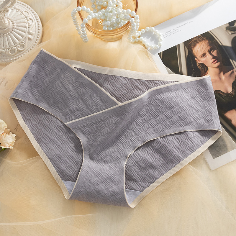 Las mujeres embarazadas ropa interior de verano delgada entrepierna de algodón puro de las mujeres embarazadas sin costuras vientre ropa interior para el embarazo temprano, medio y tardío