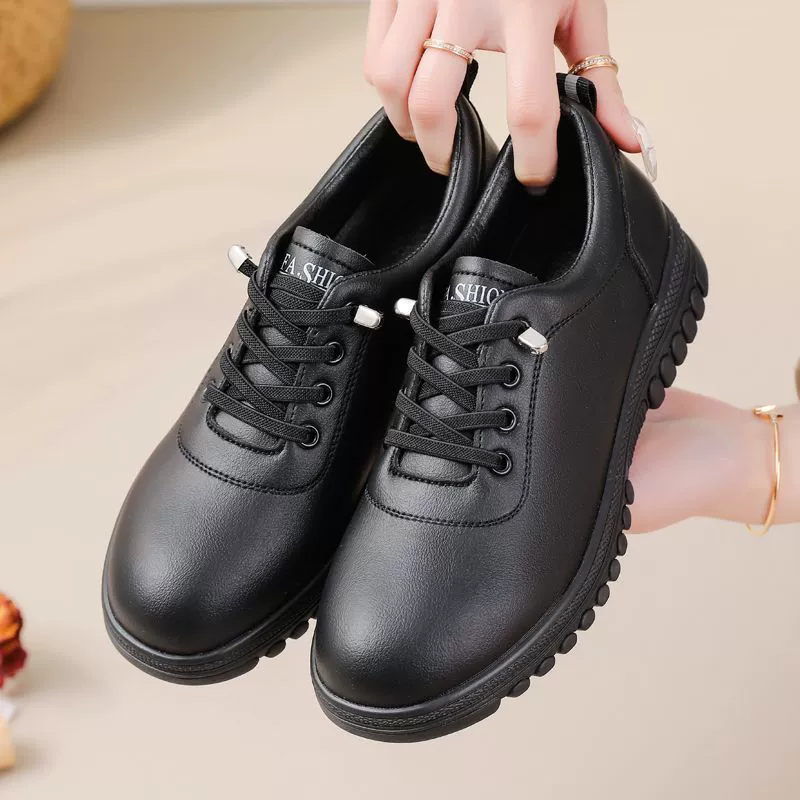 Резиновая подошва Мягкая подошва обувь для мамы 2025 осень новая одиночная обувь легкая одна педаль нескользящая плоская доска обувь женская