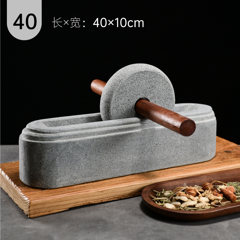 药工具研磨器手动药船撵老式药捻子碾粉碎机碾子石头石头|undefined