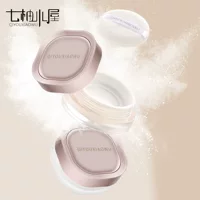 Qiyou Cottage Air Loose Powder Омолаживающая пудра для подчеркивания Перламутровый тонкий мерцающий макияж Натуральное осветление Стойкий макияж Трансграничный косметический макияж