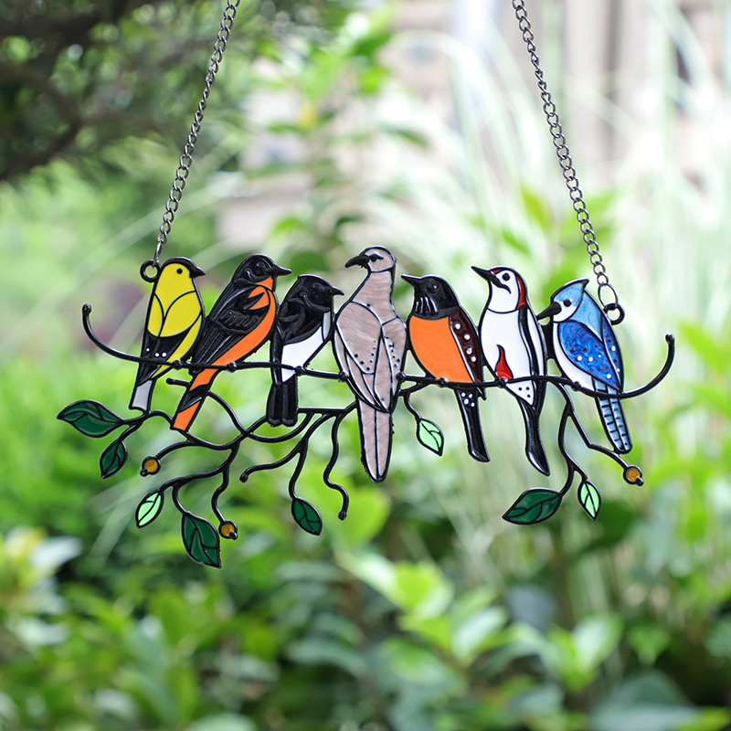 Alloy Material Pastoral Bird Alloy Pendant Artificial Decorations