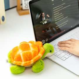 桌面面包海龟可爱萌海龟毛绒玩具公仔卡通娃娃玩偶办公室乌龟解压