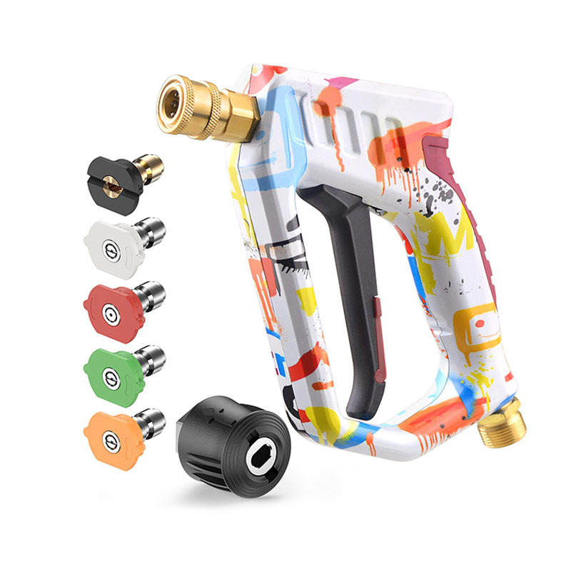 그래피티 4호 건 + 카처 메탈 워터 배출구 + 5색 노즐