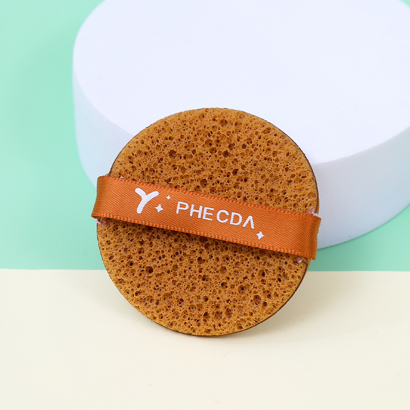 Fábrica personalizada dos lados polvo de pastel seco húmedo doble uso Beidou siete estrellas lavar la cara fijación de maquillaje sin látex esponja de maquillaje cojín de aire