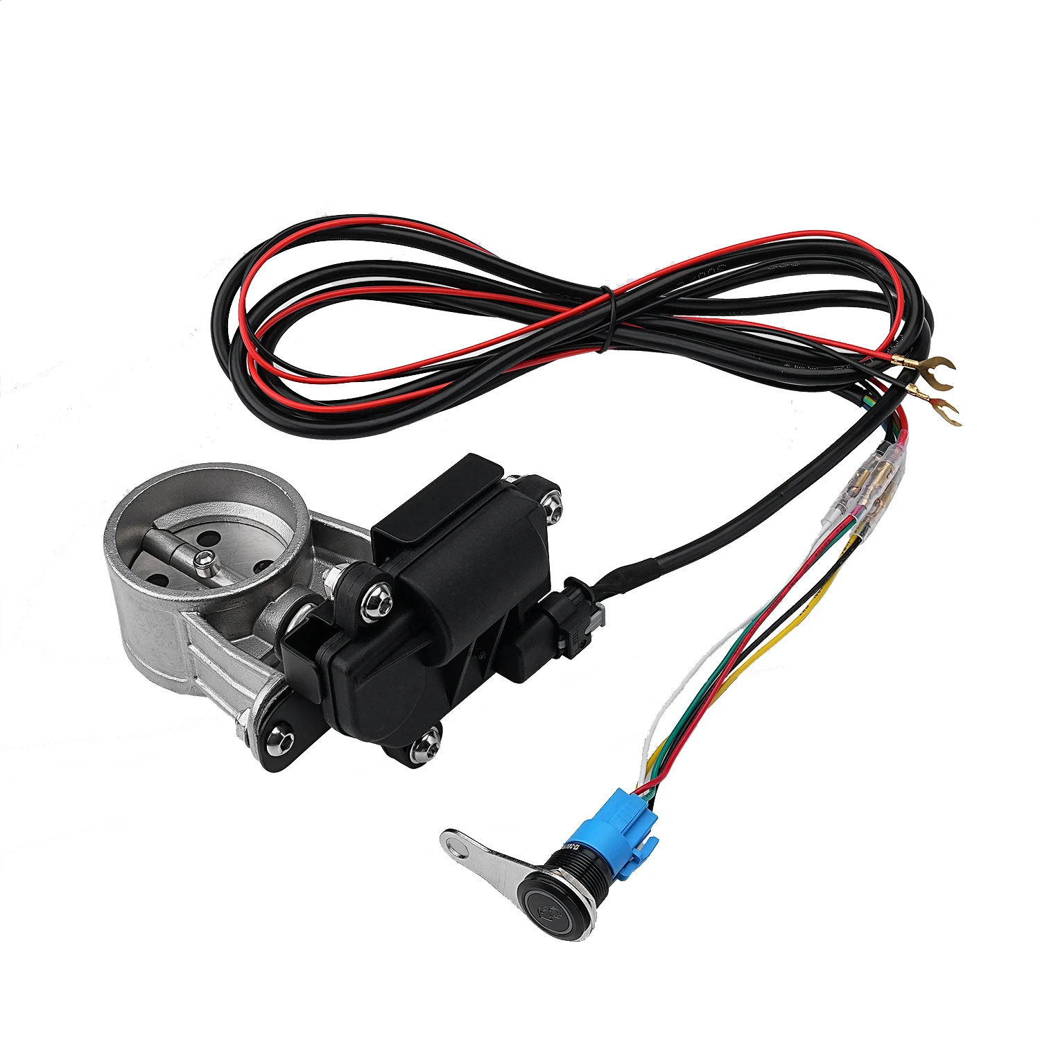 51mm Motorcycle Exhaust Pipe Modification with Adjustable Cable-Operated Mechanical Valve, Universal Controller Box for Silent Noise Reduction
