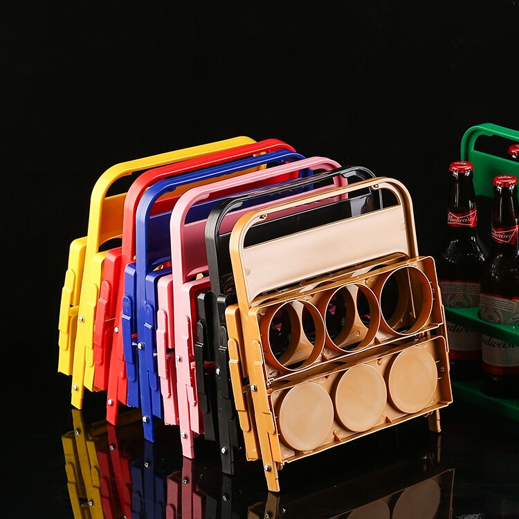 ビールキャリーラック、ポータブルワインキャリア、折りたたみ式ボトルキャリア、ポータブルバーワインバスケット、ハーフドースワインラック|undefined
