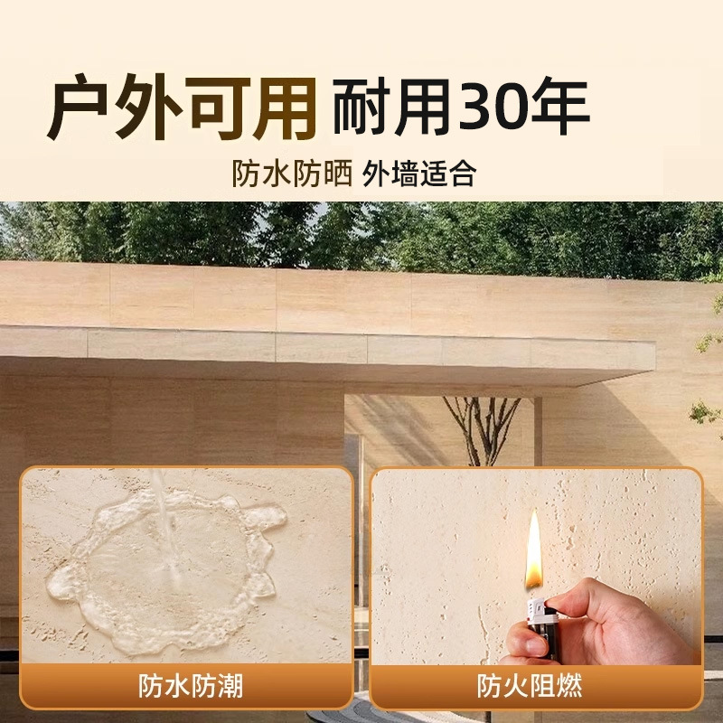 Impresión inorgánica 3D de piedra blanda placa de roca placa de pared porcelana blanda placa de granito flexible piedra cultura piedra imitación de textura de roca