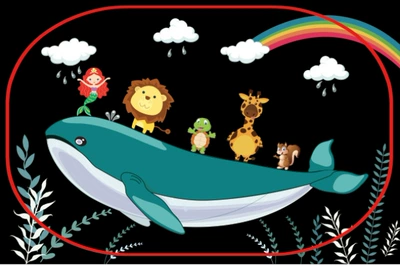 sun visor side shield cartoon Sun shade - 19-small-animals-on-sharks