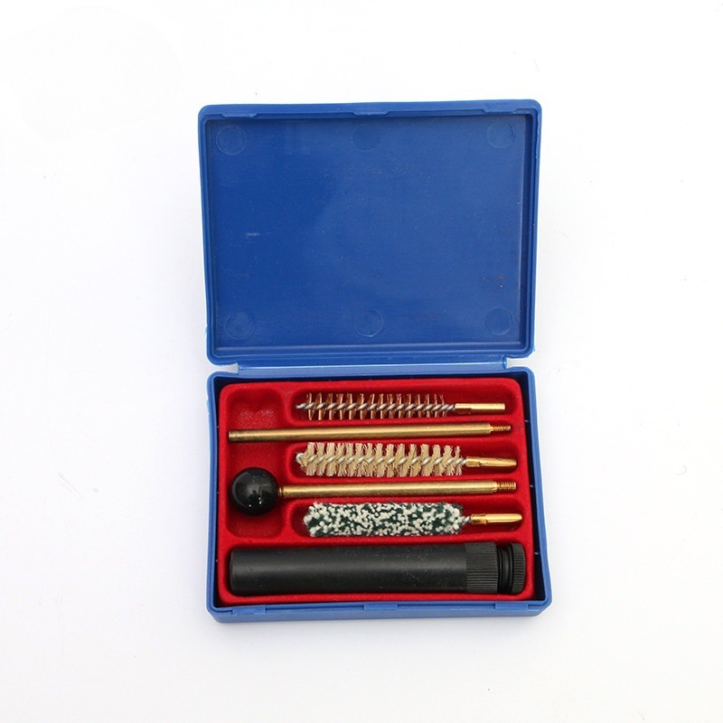 Juego de cepillos de limpieza para pistola, cepillo para cañón de 9 mm, cepillo de cobre, cepillo para escopeta, 6 piezas, especializado para armas de fuego, Bohang