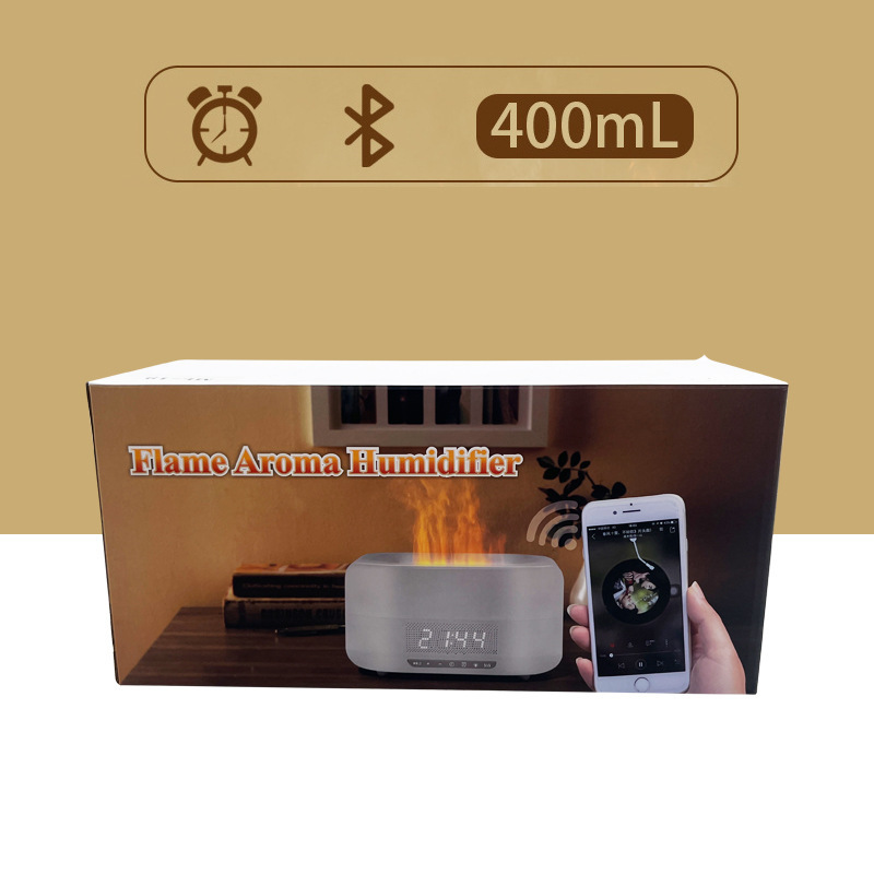 新しいシミュレーション AI カラフルな Bluetooth オーディオ炎アロマディフューザー噴霧加湿器卸売クリエイティブホームオフィス|undefined
