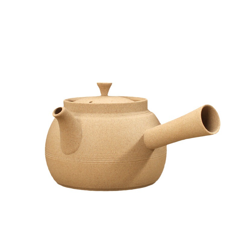 Stoneware pot Japanese-style side handle Kettle Teapot thin embryo sand teapot maifan stone charcoal stove tea cooker suit