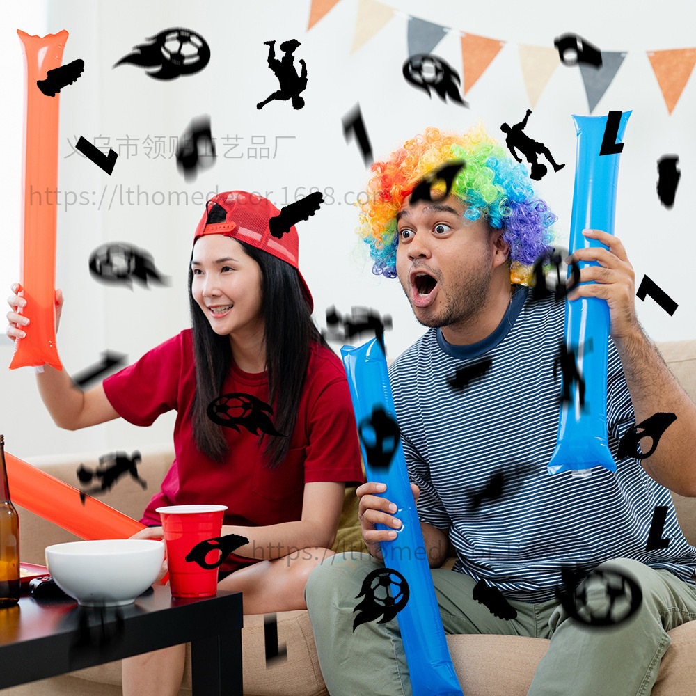 100 piezas de confeti Copa del Mundo de fútbol aplausos fiesta decoración de la noche se puede tirar papel de colores FZX - 164