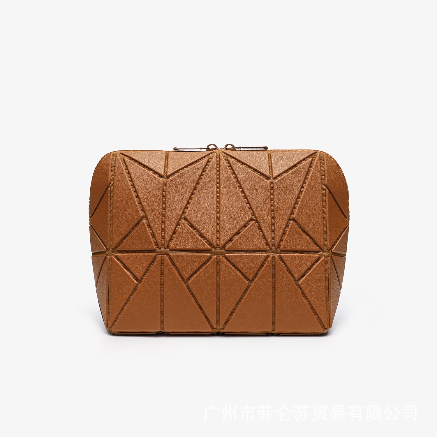 2025 nueva bolsa de maquillaje de diamante geométrico para mujeres gran capacidad de división de viaje viaje viaje bolsa de concha bolsa de almacenamiento a rayas