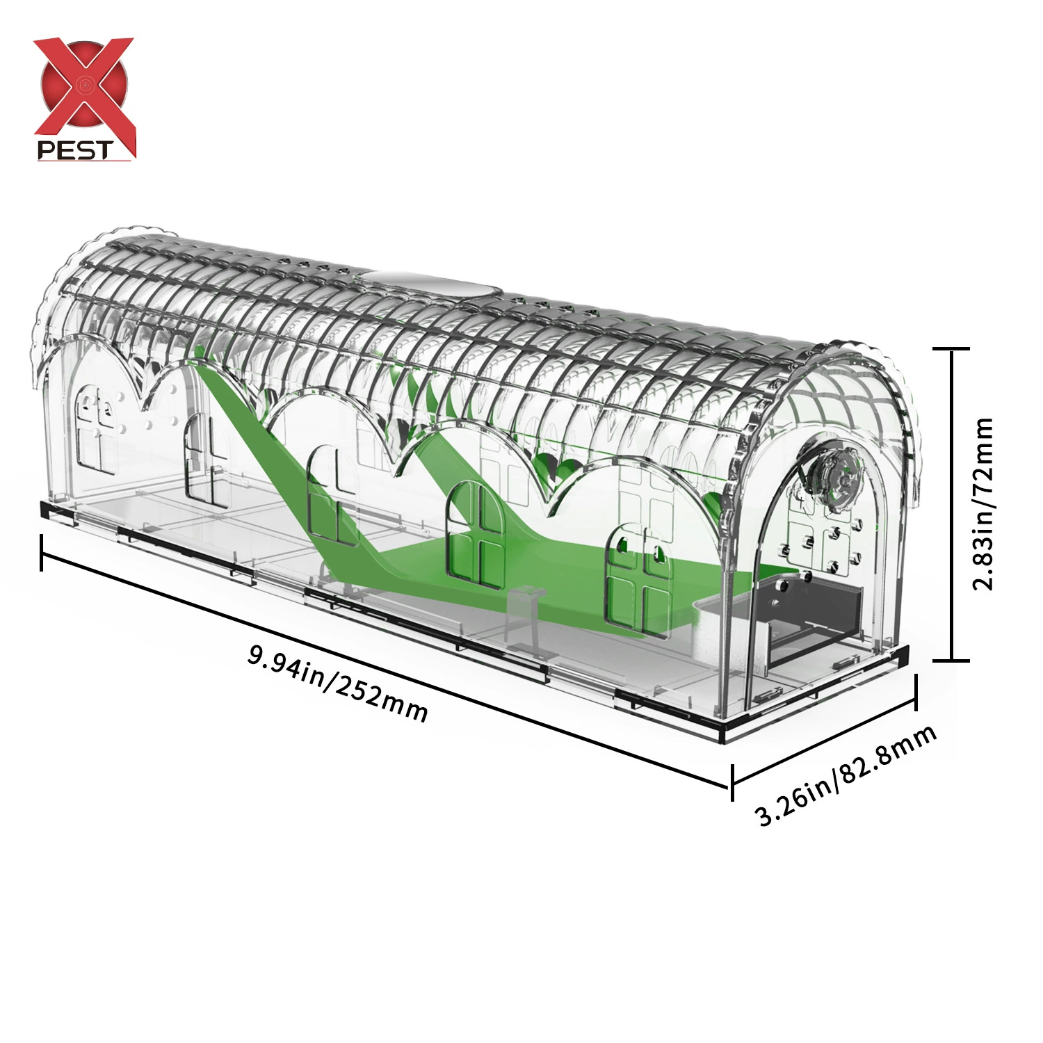 В наличии Бытовая апгрейд большая перспективная приманка коробка для ловли мыши пластиковая коробка для ловли мыши мышеловушка