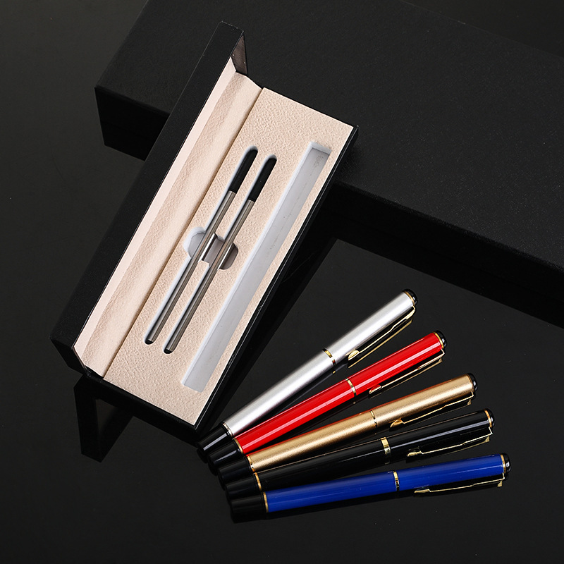 Venta al por mayor metal papelería firma pluma negocio regalo traje gel pluma personalizable logotipo publicidad Oficina perla pluma