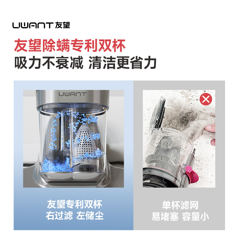 Wholesale [Recommended by the Central Bank] Uwant Mite Remover Bed Vacuum Cleaner M200Ultra 4