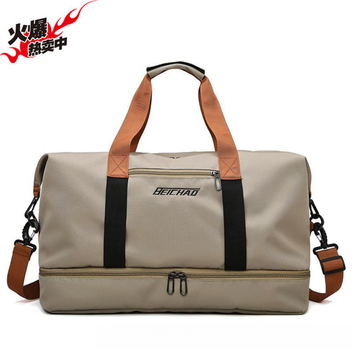 Travel backpack handbag short trip unisex large capacity canvas bag travel bag short trip lightweight sports fitness