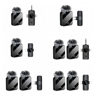 Cross-Border Three-In-One Wireless Lavalier Microphone Outdoor Live Shooting Radio Pickup and Noise Reduction F16 Lavalier Microphone
