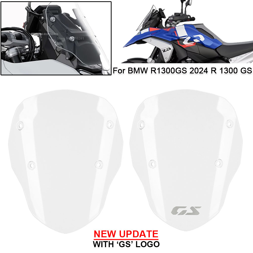 Motorcycle Accessories Suitable for Bmw R1300Gs 2024 Modified Windshield Front Windshield Heightening Windshield Deflector Cover