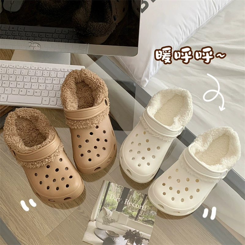 Сносная моющаяся пещерная обувь плюшевый ватный чехол зимой плюс бархат