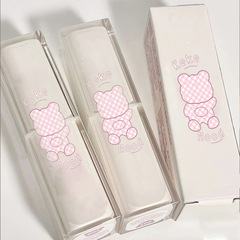 KeKeMood Bear Lipstick Daily Mixed Milk Tea Jelly Mirror Lipstick Moisturizing and Nourishing Pseudo-faced Watery Whitening