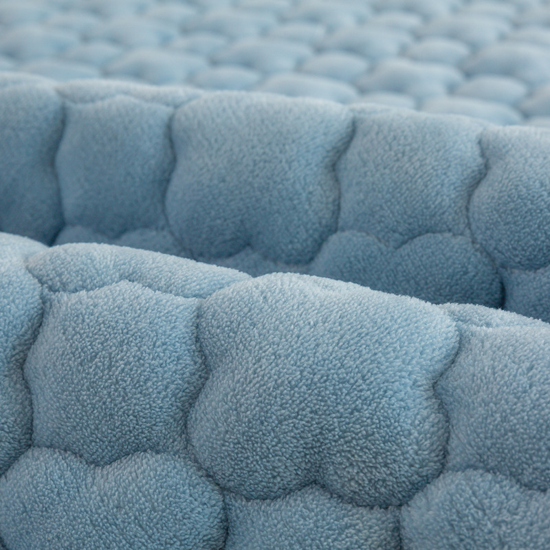 De calentamiento rápido de terciopelo de leche colchón antideslizante acolchado colchón de invierno engrosada terciopelo de coral caliente sábana ajustable al por mayor