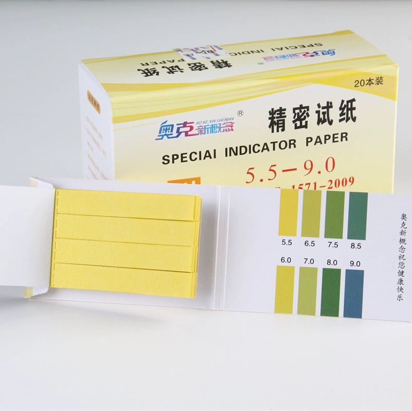 Бумага теста точности концепции 5,5-9.0ф дуба новая 80 частей небольшая бумага теста лаборатории теста кислоты и алкалиа пакета