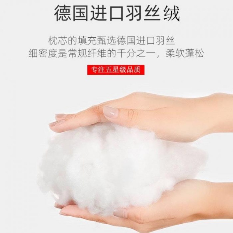 Nuevo hotel de estrellas de algodón una sola persona almohada tridimensional lavable almohada de rebote lento lavable a máquina antibacteriana almohada antiacara