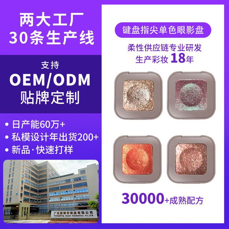 Oem Custom Processing Keyboard Fingertip Eyeshadow Palette Earth Tones Mochi Potato Puree Single Color Eyeshadow Private Label Odm