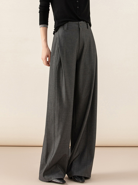 Woolen autumn black suit