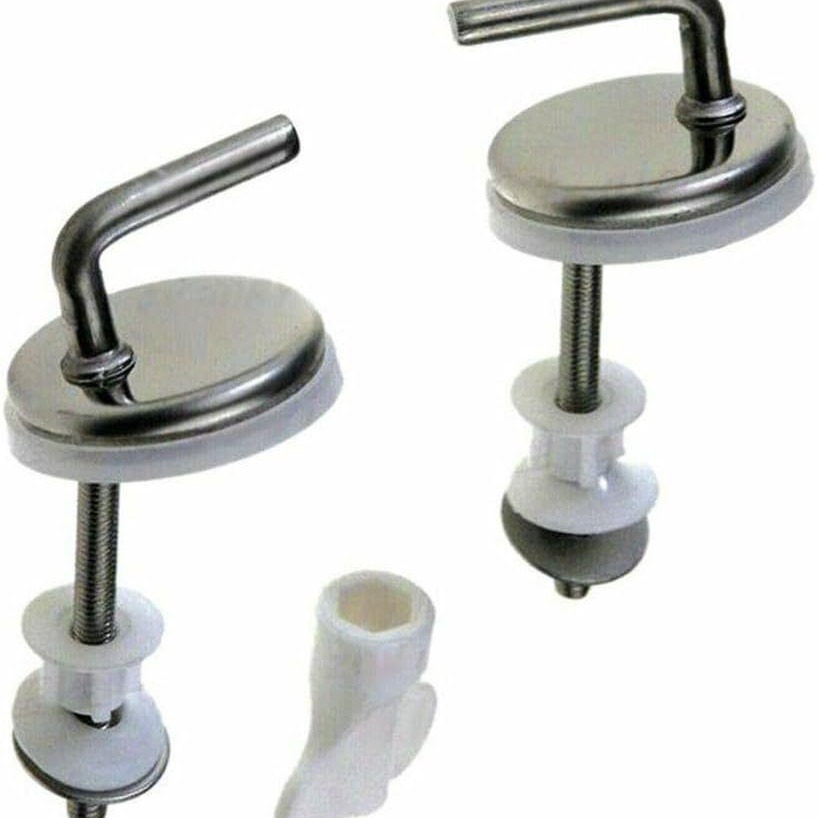 Fábrica directa cubierta de inodoro accesorios de acero inoxidable asiento de inodoro bisagra cubierta