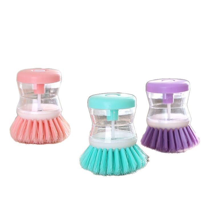 Agregue detergente, cepillo para ollas, cepillo para ollas, artefacto, aceite antiadherente, prensa de cocina, cepillo para ollas, adición automática de esponja líquida, cepillo para lavar platos