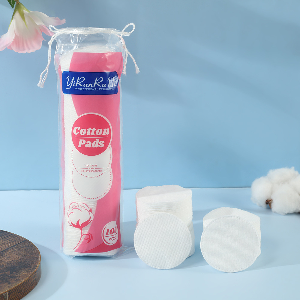 La limpieza facial desechable no se puede quitar, 100 piezas de algodón desmaquillante, algodón hidratante y agradable para la piel antes del maquillaje