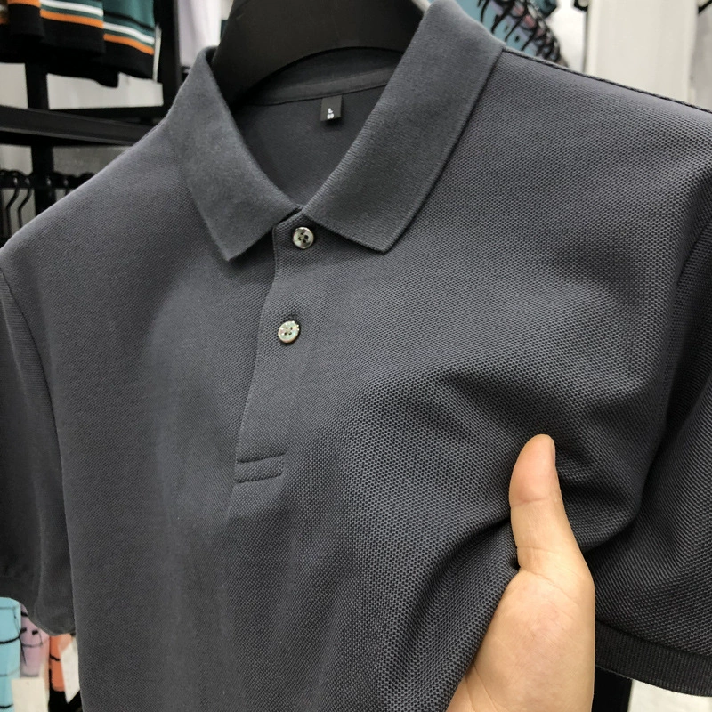 Polo для мужчин, 100% длинноволокнистый хлопок, короткий рукав, рабочий стиль, несколько цветов и размеров