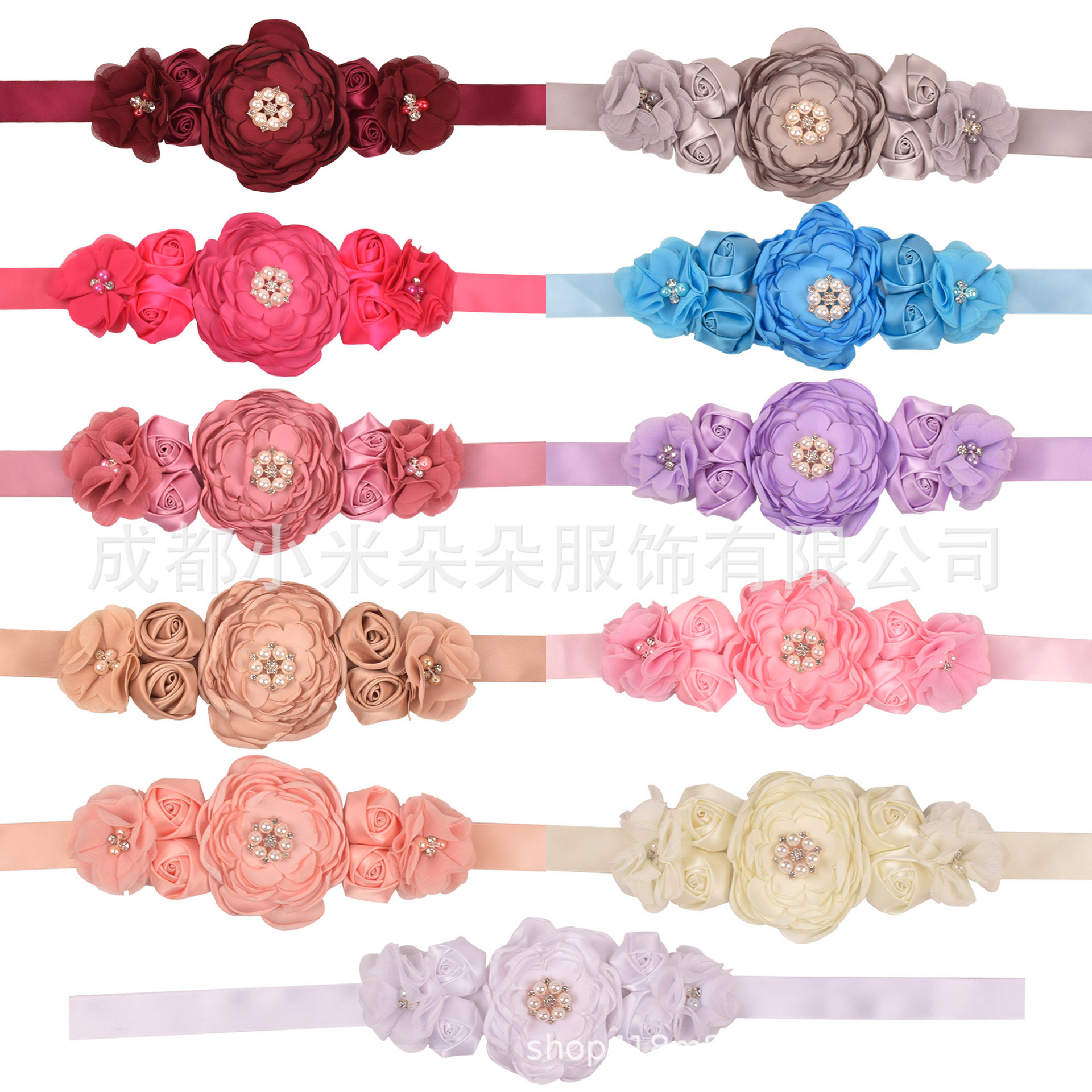 European and American Pregnant Women Photo Decoration Belt Amazon Hot Photo Studio Photography Props Bride Flower Girl Belt Waist Cover