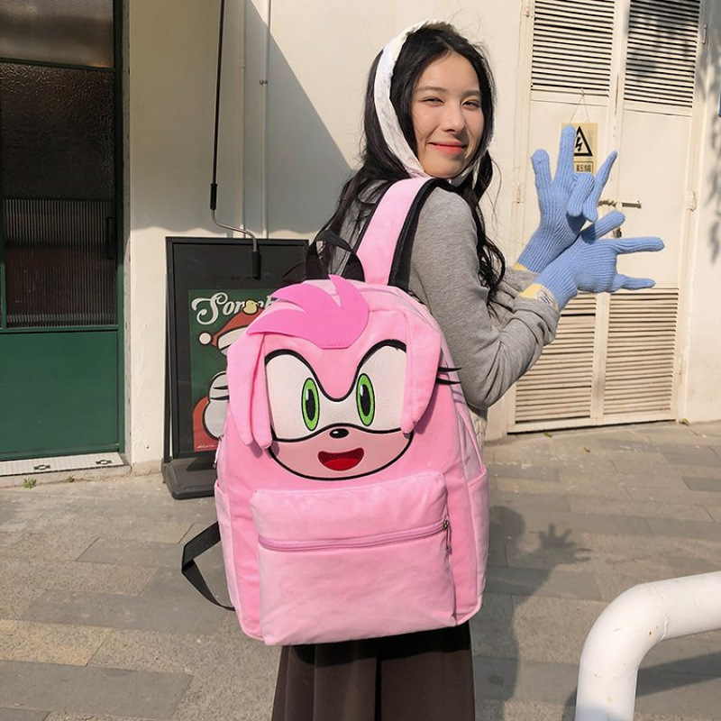 Cross-border Backpack New Arrival Senior high school Student Large Capacity All-match Schoolbag Casual Cute Plush Cartoon Backpack Cross-border Backpack New Arrival Senior high school Student Large Capacity All-match Schoolbag Casual Cute Plush Cartoon Backpack