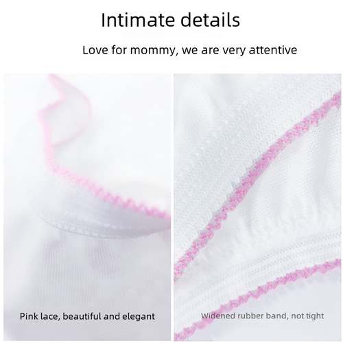 Disposable 100g all-cotton maternity underwear for plus-size pregnant women, comfortable and breathable, individually packed