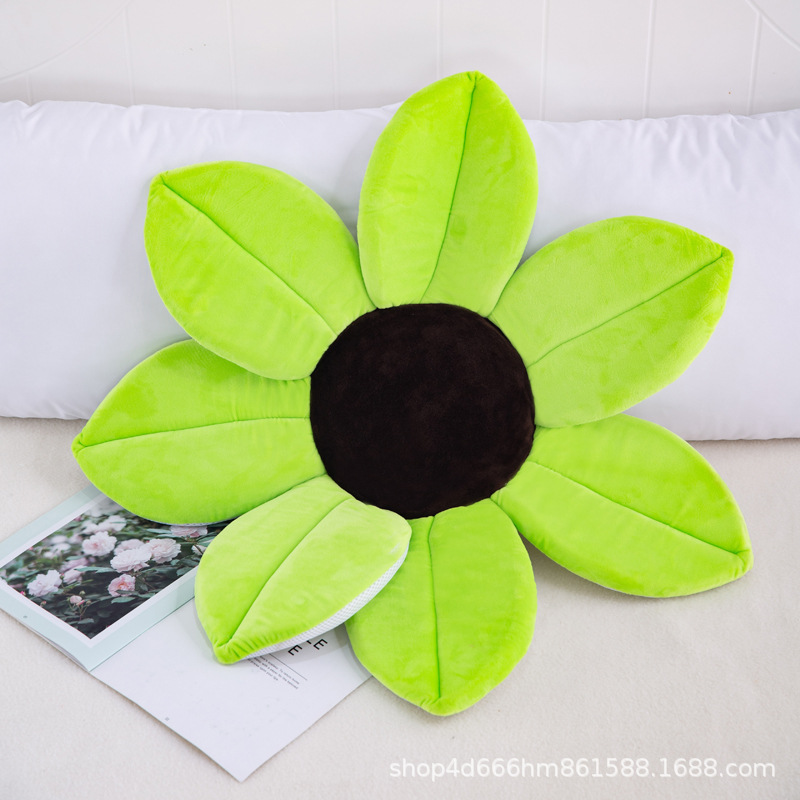 Creativo nuevo baño flor alfombra de baño lindo dibujos animados simulación flor cojín felpa juguete creativo sofá comedor silla cojín